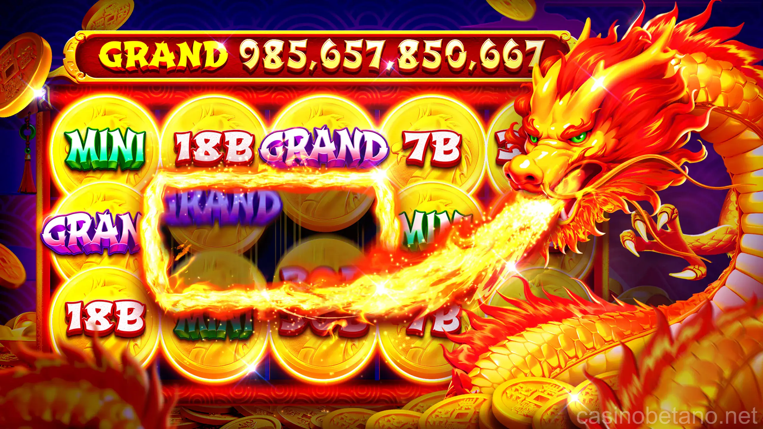 Seção de caça-níqueis do betano casino